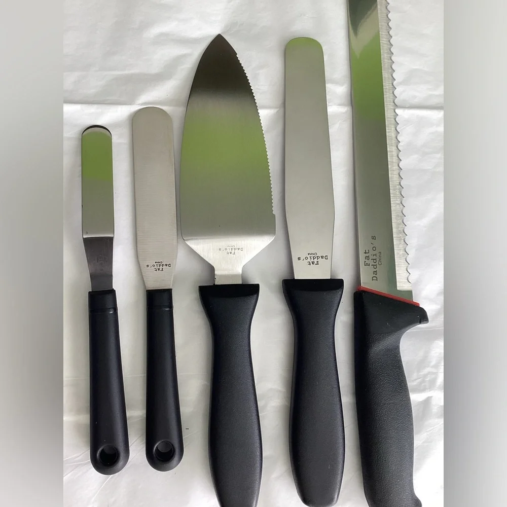 NIB! New! Set of 5 Baker Tool Set Fat Dadio’s Pastries Cakes